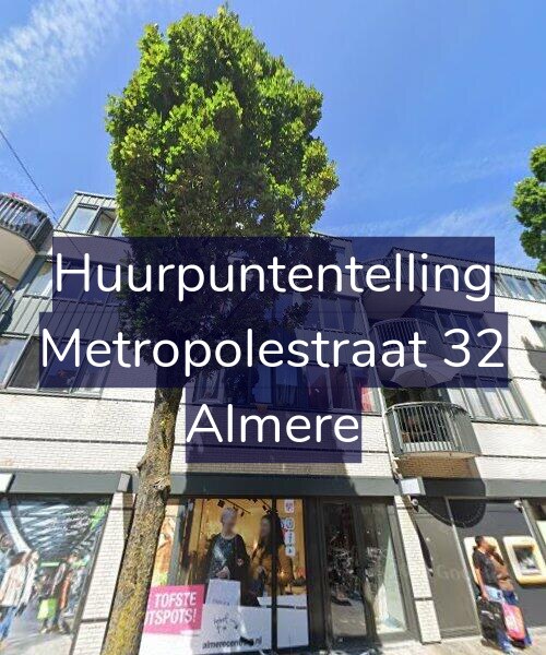 Foto gevel Huurpuntentelling voor Metropolestraat 32, Almere