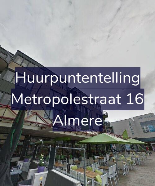 Foto gevel Huurpuntentelling voor Metropolestraat 16, Almere