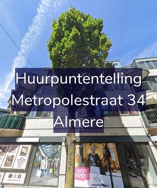 Foto gevel Huurpuntentelling voor Metropolestraat 34, Almere