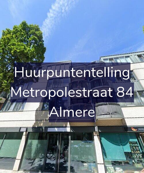 Foto gevel Huurpuntentelling voor Metropolestraat 84, Almere