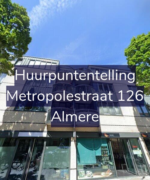 Foto gevel Huurpuntentelling voor Metropolestraat 126, Almere