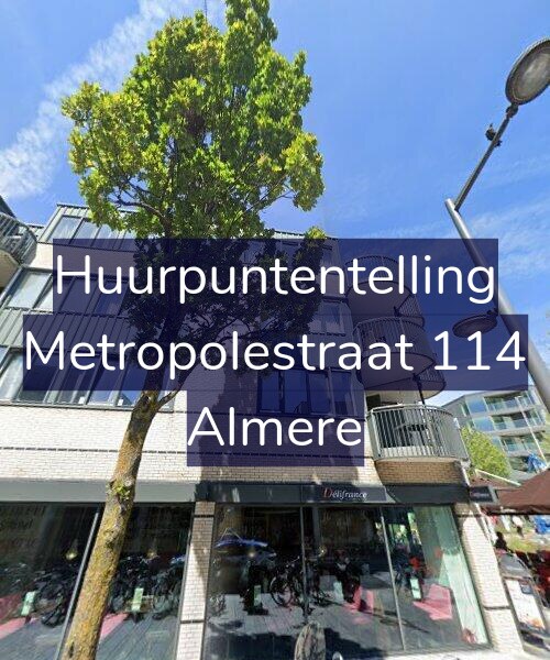 Foto gevel Huurpuntentelling voor Metropolestraat 114, Almere