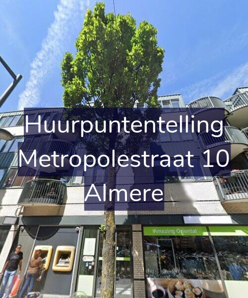Foto gevel Huurpuntentelling voor Metropolestraat 10, Almere