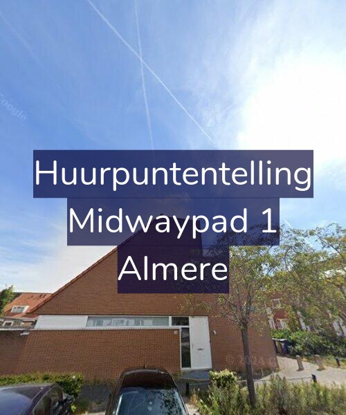 Foto gevel Huurpuntentelling voor Midwaypad 1, Almere