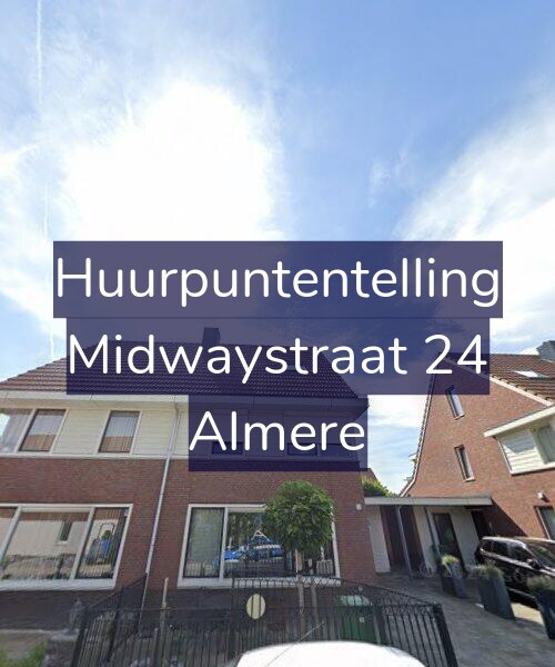 Foto gevel Huurpuntentelling voor Midwaystraat 24, Almere