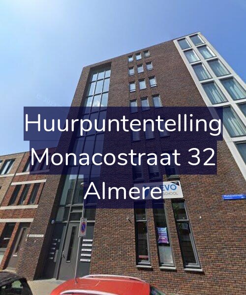 Foto gevel Huurpuntentelling voor Monacostraat 32, Almere