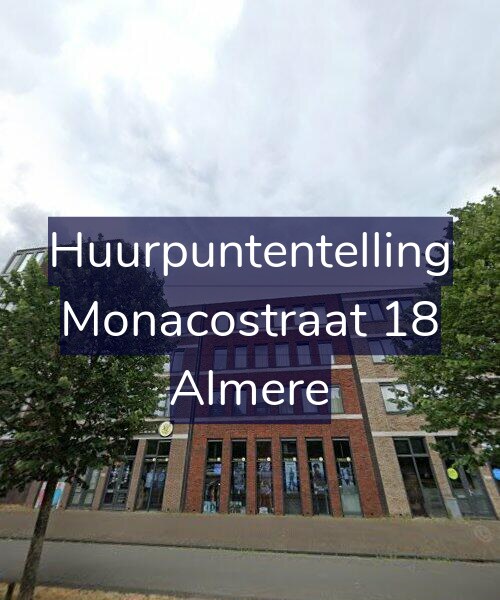Foto gevel Huurpuntentelling voor Monacostraat 18, Almere