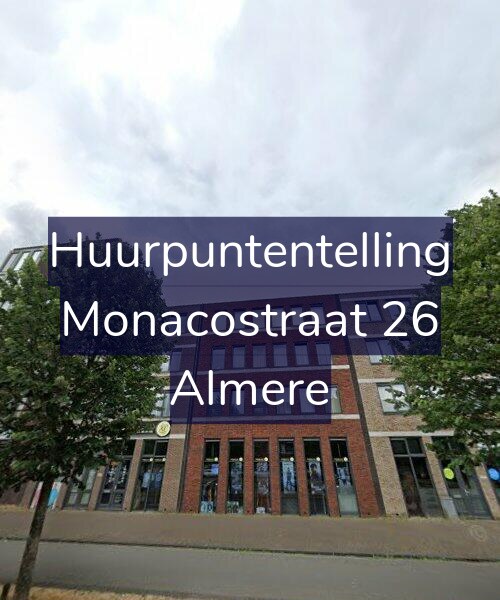 Foto gevel Huurpuntentelling voor Monacostraat 26, Almere