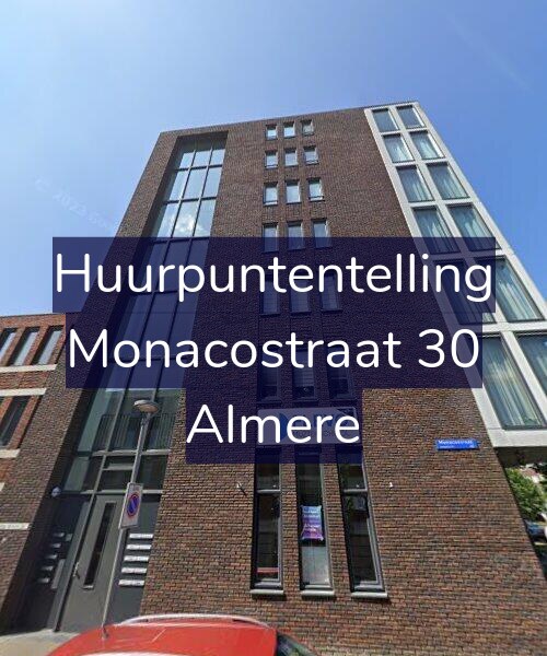 Foto gevel Huurpuntentelling voor Monacostraat 30, Almere