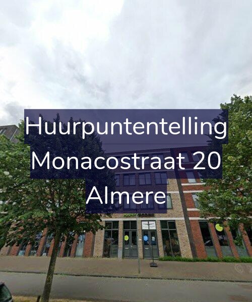 Foto gevel Huurpuntentelling voor Monacostraat 20, Almere