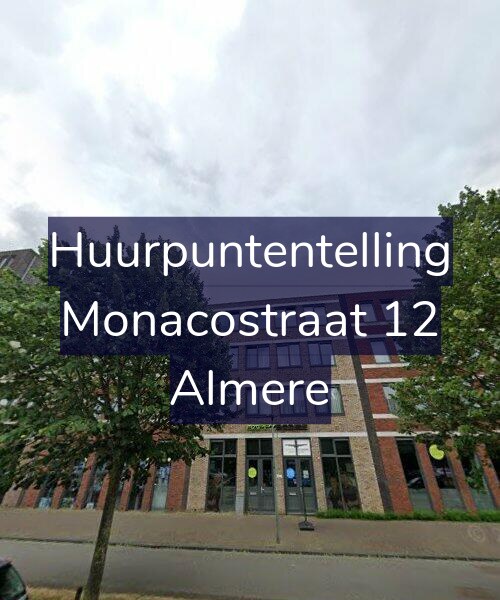Foto gevel Huurpuntentelling voor Monacostraat 12, Almere
