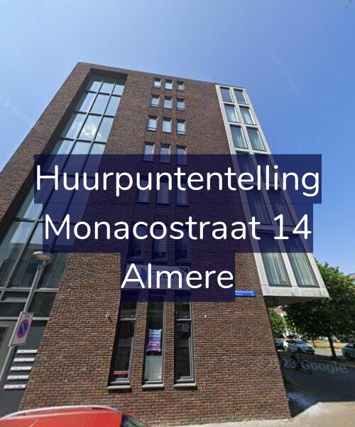 Foto gevel Huurpuntentelling voor Monacostraat 14, Almere