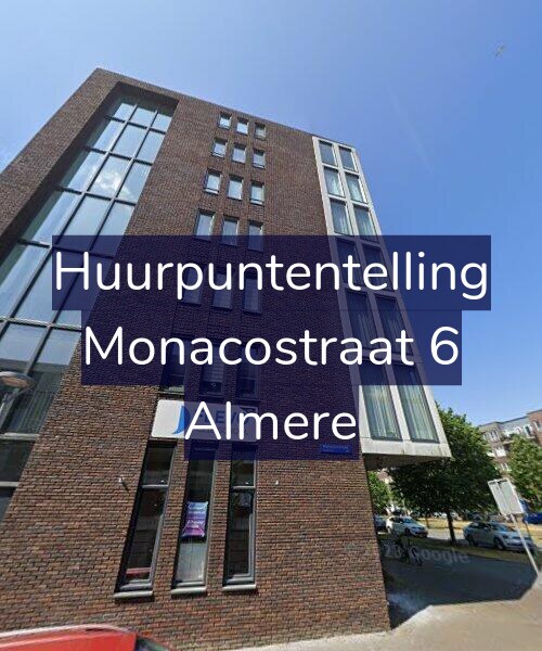 Foto gevel Huurpuntentelling voor Monacostraat 6, Almere