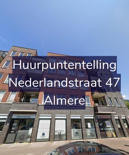 Foto gevel Huurpuntentelling voor Nederlandstraat 47, Almere