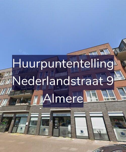 Foto gevel Huurpuntentelling voor Nederlandstraat 9, Almere