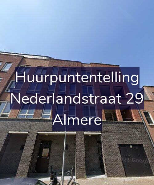 Foto gevel Huurpuntentelling voor Nederlandstraat 29, Almere
