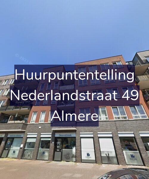 Foto gevel Huurpuntentelling voor Nederlandstraat 49, Almere
