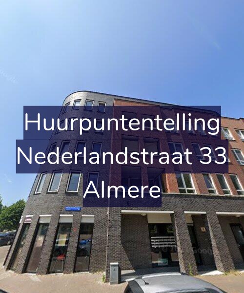 Foto gevel Huurpuntentelling voor Nederlandstraat 33, Almere