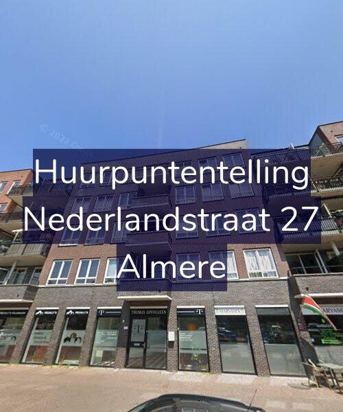 Foto gevel Huurpuntentelling voor Nederlandstraat 27, Almere