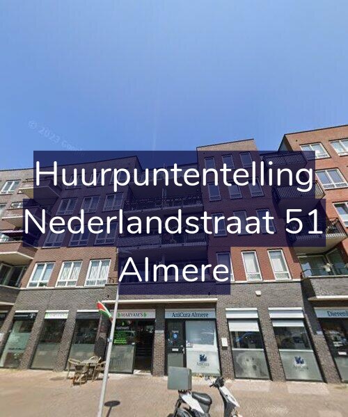Foto gevel Huurpuntentelling voor Nederlandstraat 51, Almere