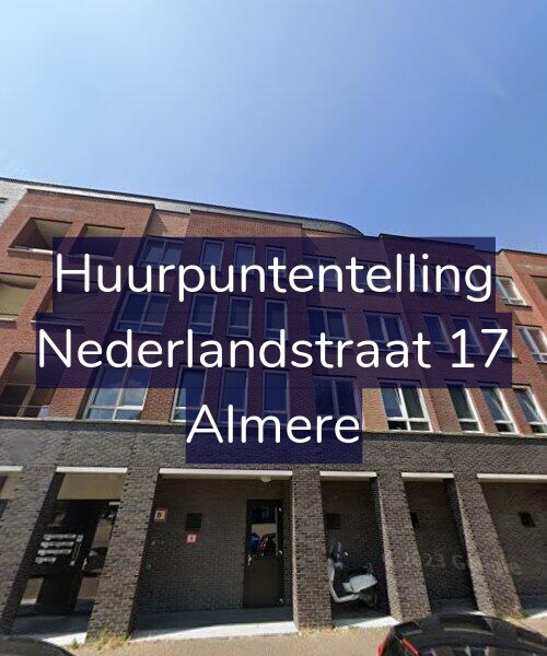 Foto gevel Huurpuntentelling voor Nederlandstraat 17, Almere
