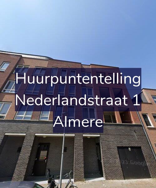 Foto gevel Huurpuntentelling voor Nederlandstraat 1, Almere