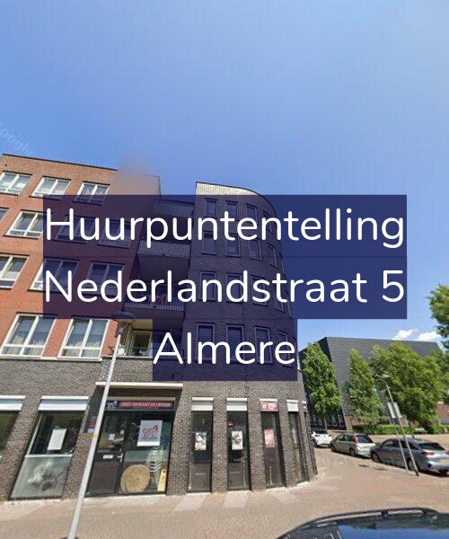 Foto gevel Huurpuntentelling voor Nederlandstraat 5, Almere