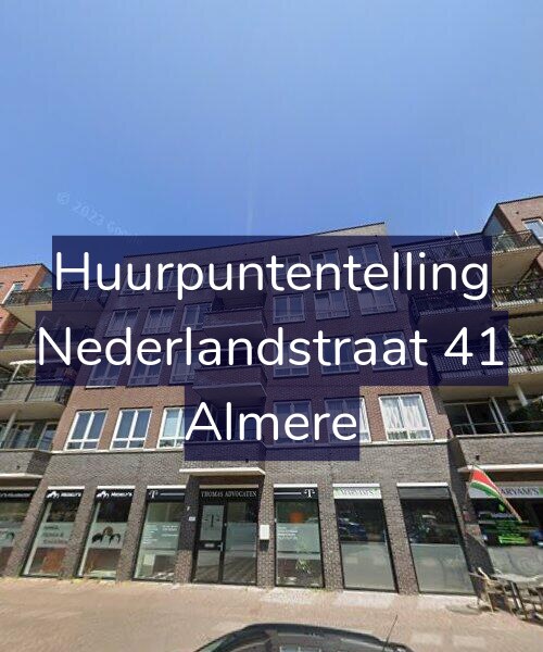 Foto gevel Huurpuntentelling voor Nederlandstraat 41, Almere