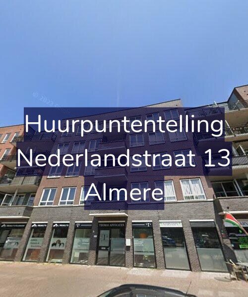 Foto gevel Huurpuntentelling voor Nederlandstraat 13, Almere
