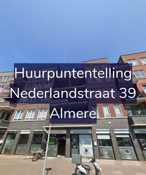 Foto gevel Huurpuntentelling voor Nederlandstraat 39, Almere