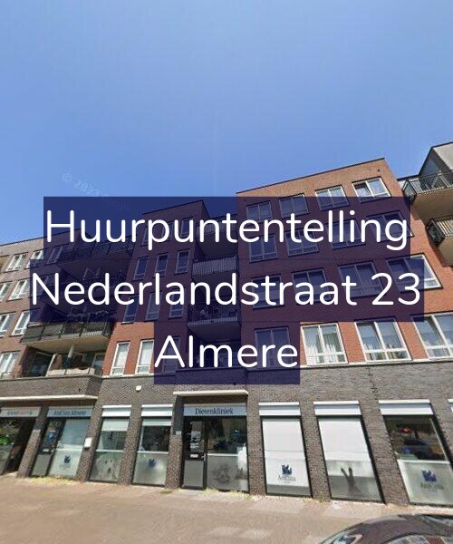 Foto gevel Huurpuntentelling voor Nederlandstraat 23, Almere