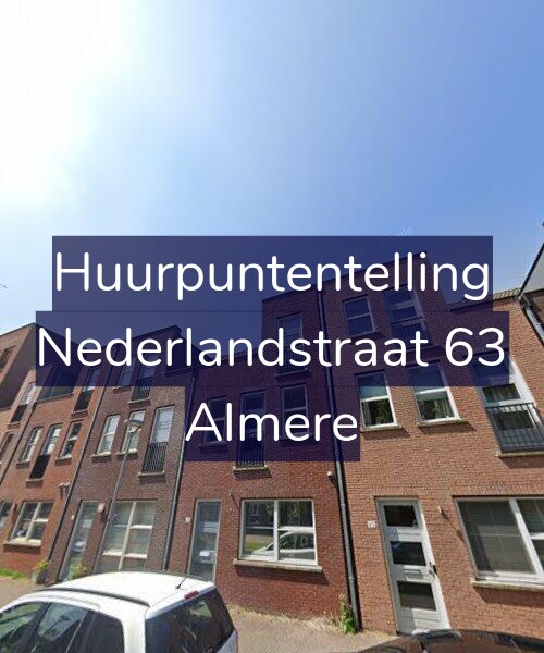 Foto gevel Huurpuntentelling voor Nederlandstraat 63, Almere