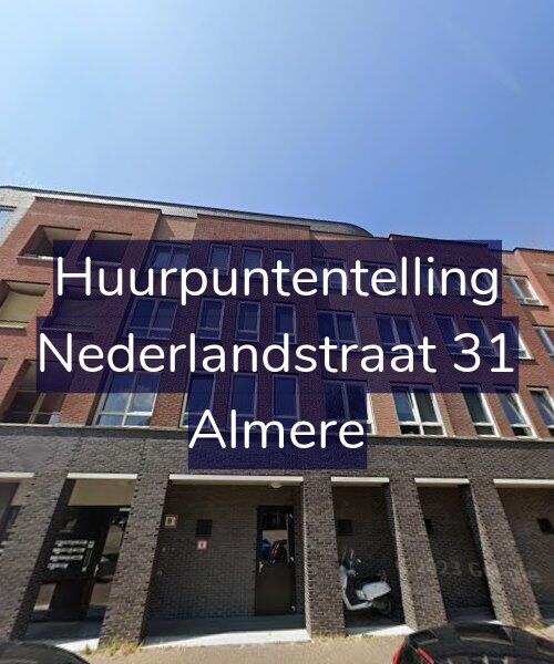 Foto gevel Huurpuntentelling voor Nederlandstraat 31, Almere