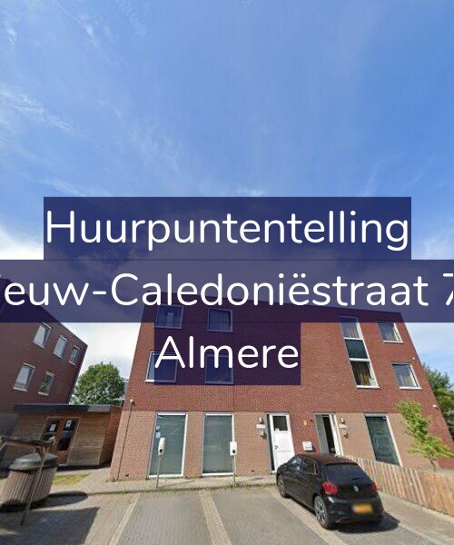 Foto gevel Huurpuntentelling voor Nieuw-Caledoniëstraat 73, Almere