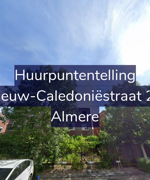 Foto gevel Huurpuntentelling voor Nieuw-Caledoniëstraat 25, Almere