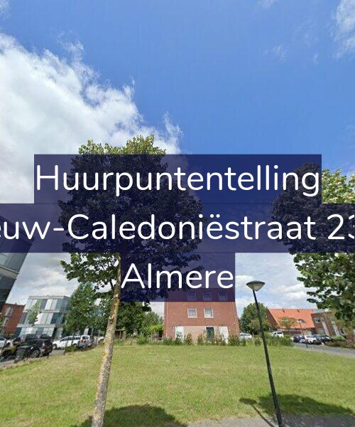 Foto gevel Huurpuntentelling voor Nieuw-Caledoniëstraat 23-B, Almere