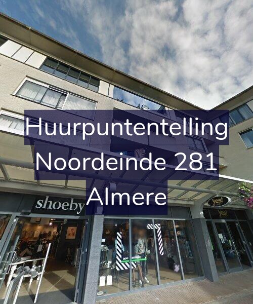 Foto gevel Huurpuntentelling voor Noordeinde 281, Almere