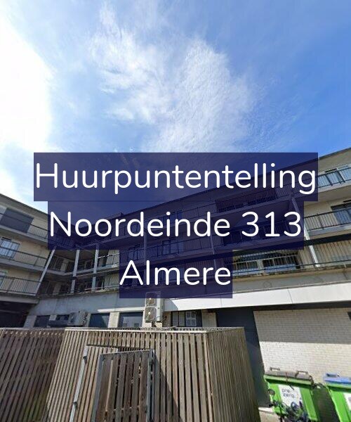 Foto gevel Huurpuntentelling voor Noordeinde 313, Almere
