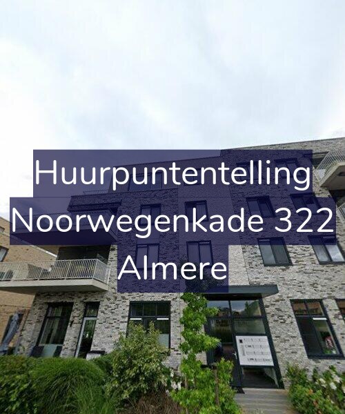Foto gevel Huurpuntentelling voor Noorwegenkade 322, Almere