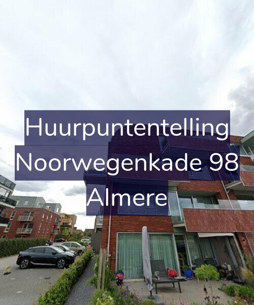 Foto gevel Huurpuntentelling voor Noorwegenkade 98, Almere
