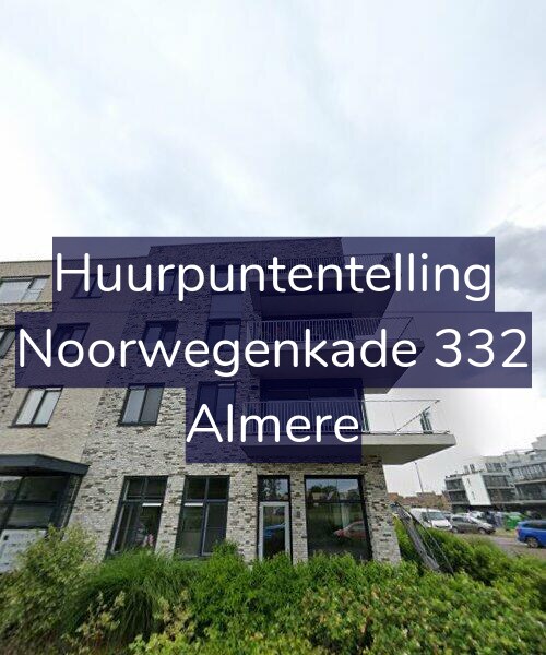 Foto gevel Huurpuntentelling voor Noorwegenkade 332, Almere