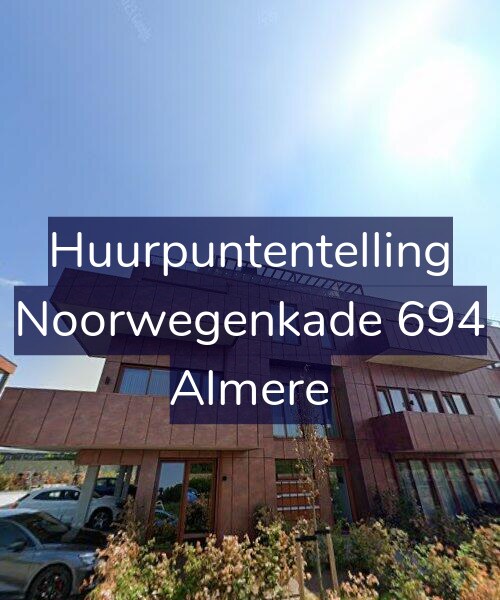 Foto gevel Huurpuntentelling voor Noorwegenkade 694, Almere