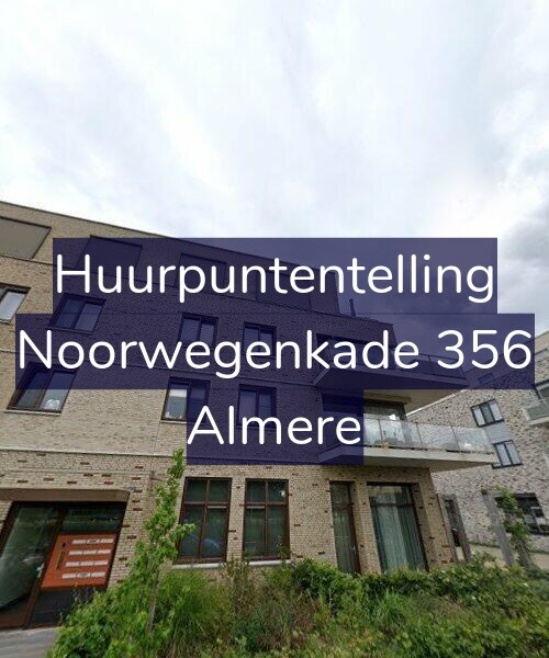 Foto gevel Huurpuntentelling voor Noorwegenkade 356, Almere