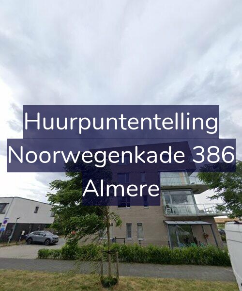 Foto gevel Huurpuntentelling voor Noorwegenkade 386, Almere