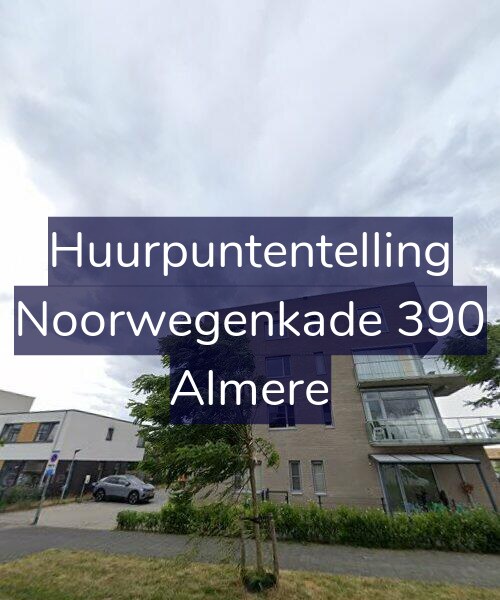 Foto gevel Huurpuntentelling voor Noorwegenkade 390, Almere