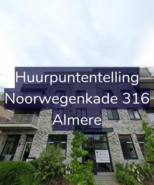 Foto gevel Huurpuntentelling voor Noorwegenkade 316, Almere