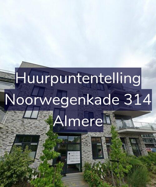 Foto gevel Huurpuntentelling voor Noorwegenkade 314, Almere