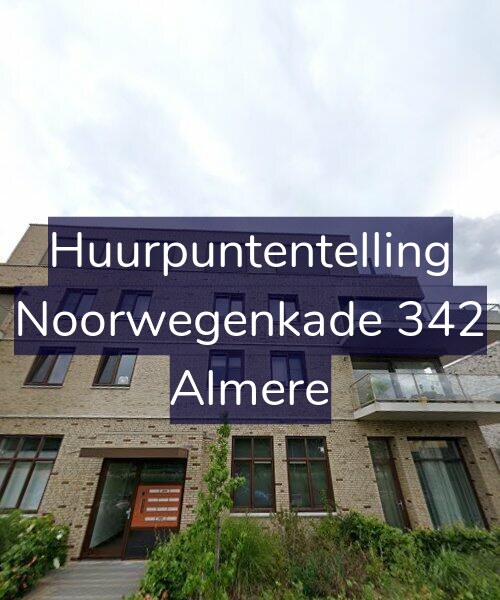 Foto gevel Huurpuntentelling voor Noorwegenkade 342, Almere