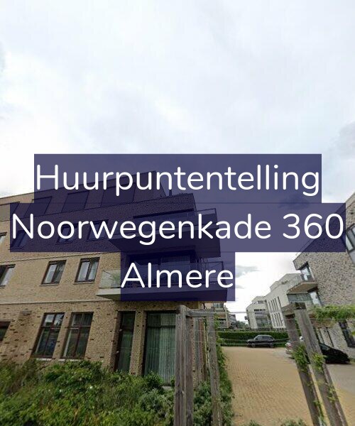 Foto gevel Huurpuntentelling voor Noorwegenkade 360, Almere