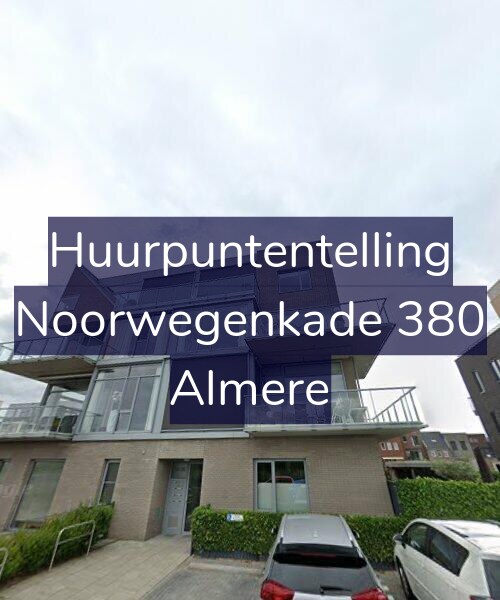 Foto gevel Huurpuntentelling voor Noorwegenkade 380, Almere